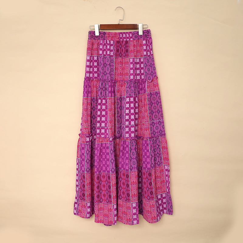 Maxirock von Andrea Serena mit Boho-Print