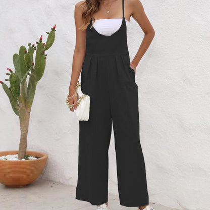 Schicker Jumpsuit aus Leinenmischung von Andrea Serena
