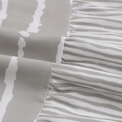 Gestreiftes Neckholder-Maxikleid von Andrea Serena
