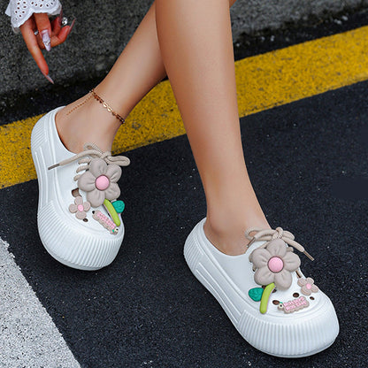 Andrea's™ | Damen Atmungsaktive Hausschuhe mit Blumenverzierung