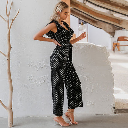 Andrea's™ | Einfache elegante Polka Dot Print Frauen Jumpsuits