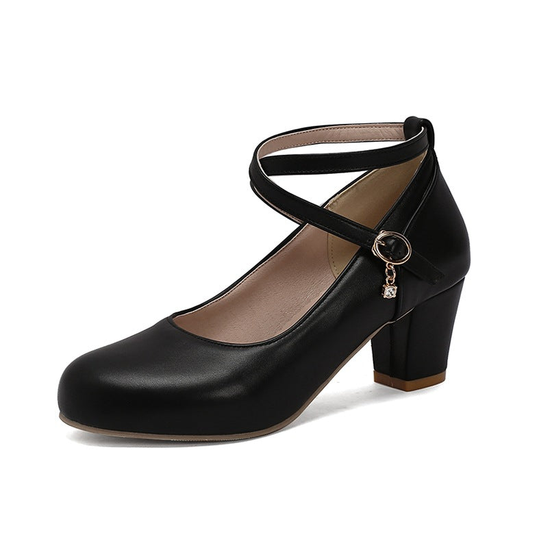 Elegante Mary Janes mit Blockabsatz von Andrea Serena