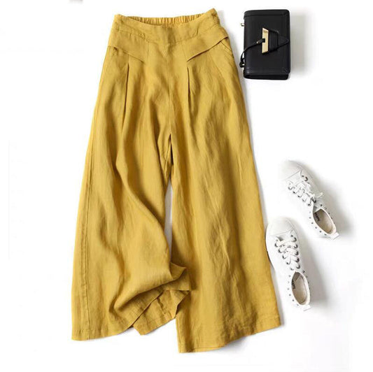 Andrea's™ | Weit geschnittene Leinenhose