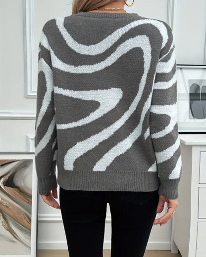 Andrea's™ | Pullover mit Geometrischem Muster