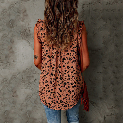 Schicke ärmellose Bluse mit Leopardenmuster von Andrea Serena