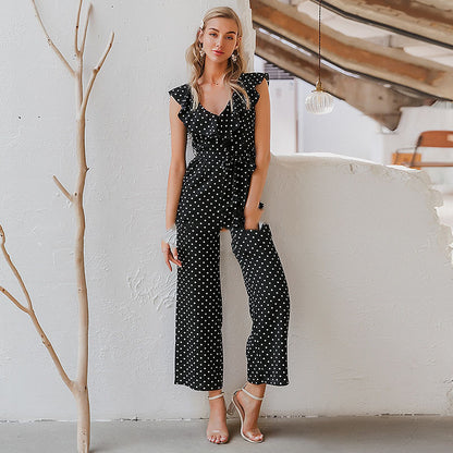 Andrea's™ | Einfache elegante Polka Dot Print Frauen Jumpsuits