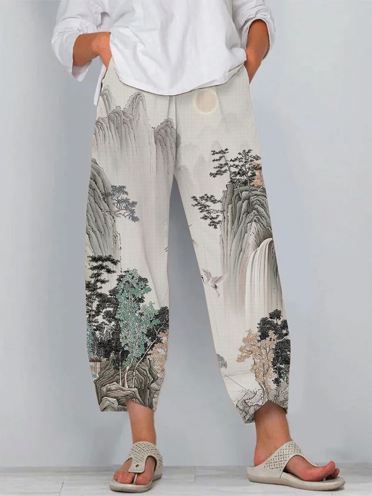 Artful Linen Andrea Serena 3D-Musterhose