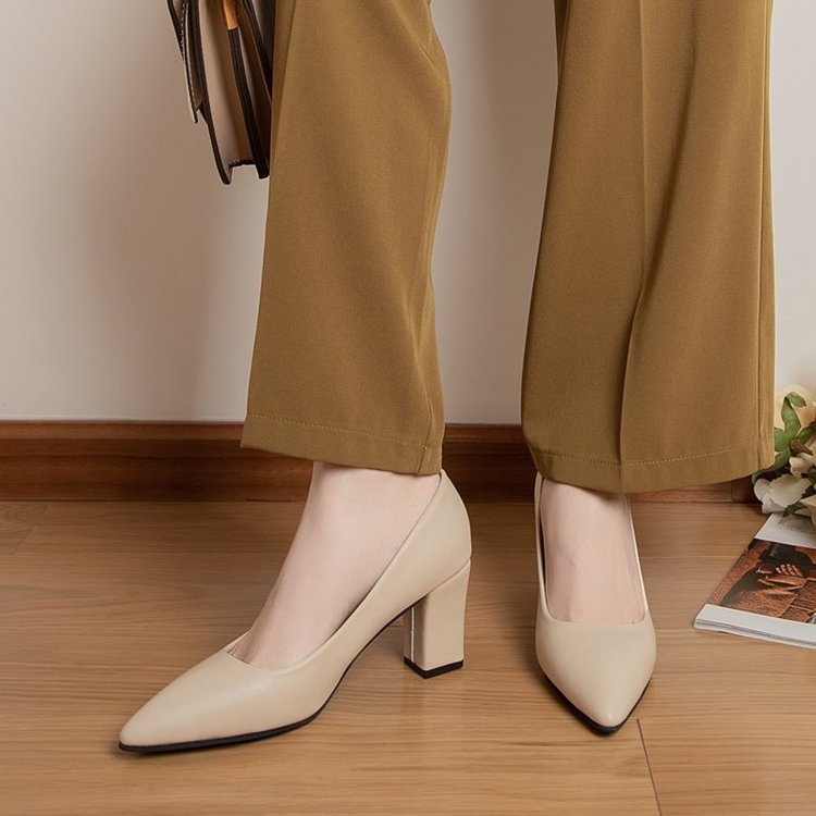 Chic Pointed High Heels by Andrea Serena