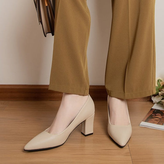 Chic Pointed High Heels by Andrea Serena