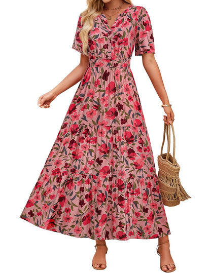 Geblümtes Maxikleid von Andrea Serena – Sommerkomfort
