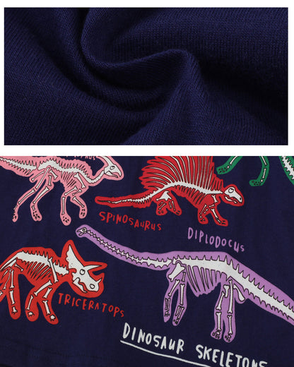 Andrea's™ | Leuchtendes Kinder-T-Shirt mit Dinosaurier-Aufdruck