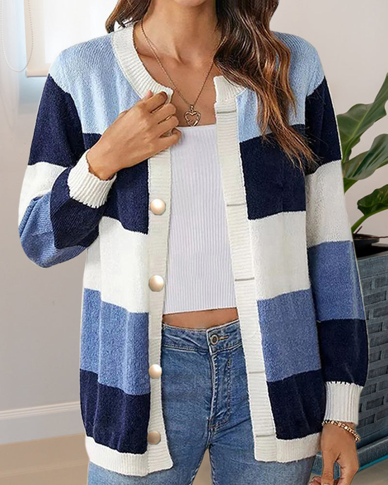Andrea's™ | Colorblock-Cardigan für Kvinner