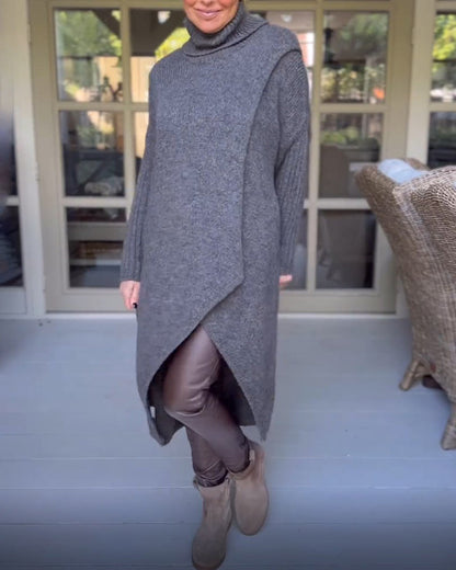 Andrea's™ | Pullover mit hohem Hals und lang