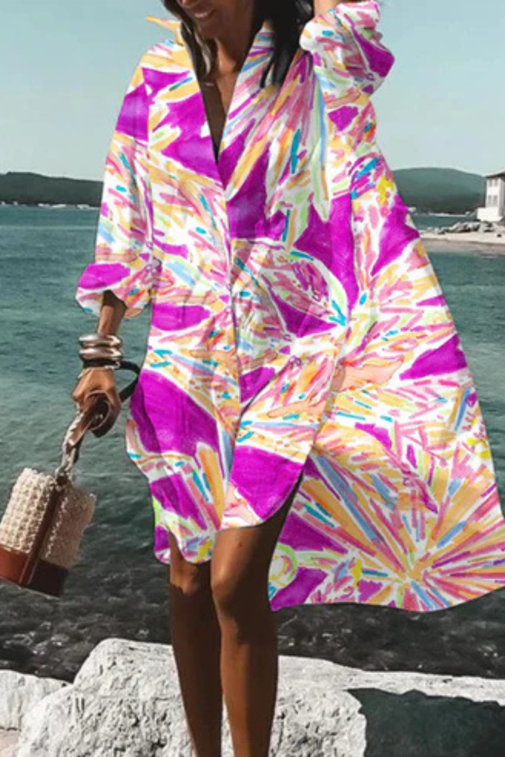 Lunaria™ | Luftiges Blumenkleid mit fließender Silhouette