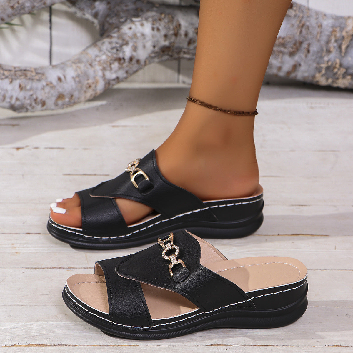 Elegante Keilsandalen von Andrea Serena in großen Größen – Komfortabel