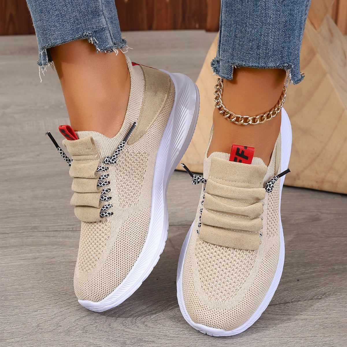 Lightweight Andrea Serena Everyday Mesh Sneakers