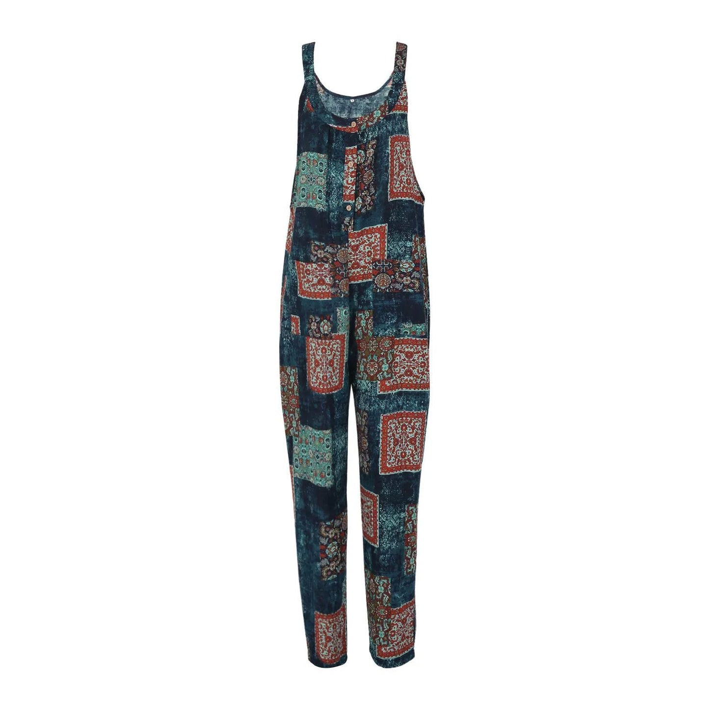 Vintage-Jumpsuit mit Andrea Serena-Print