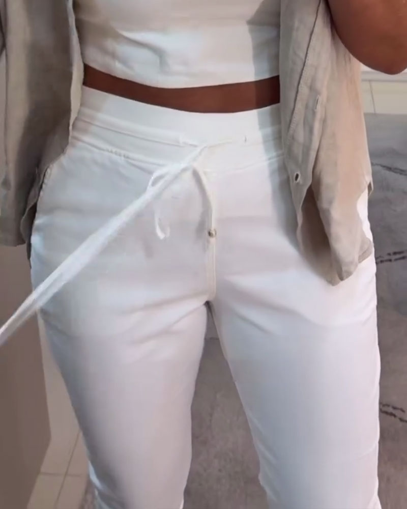 Andrea's™ | Bleistifthose lässig Kordelzug