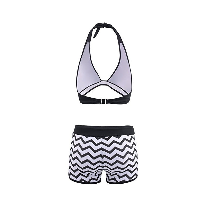 Schickes Zigzag Andrea Serena Bikini-Set mit Shorts