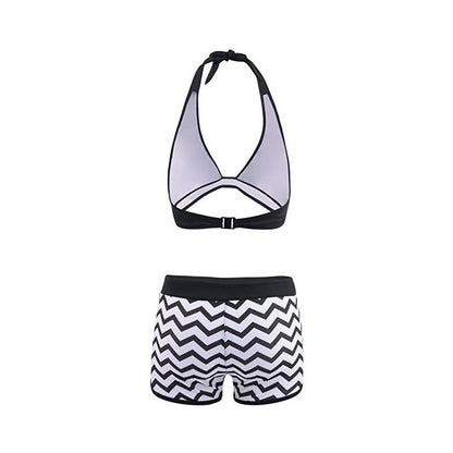 Schickes Zigzag Andrea Serena Bikini-Set mit Shorts