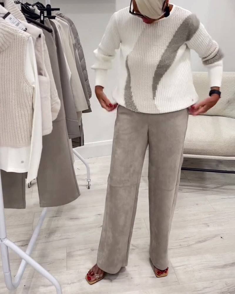 Andrea's™ | Pullover Crew Neck Bequem Lässig