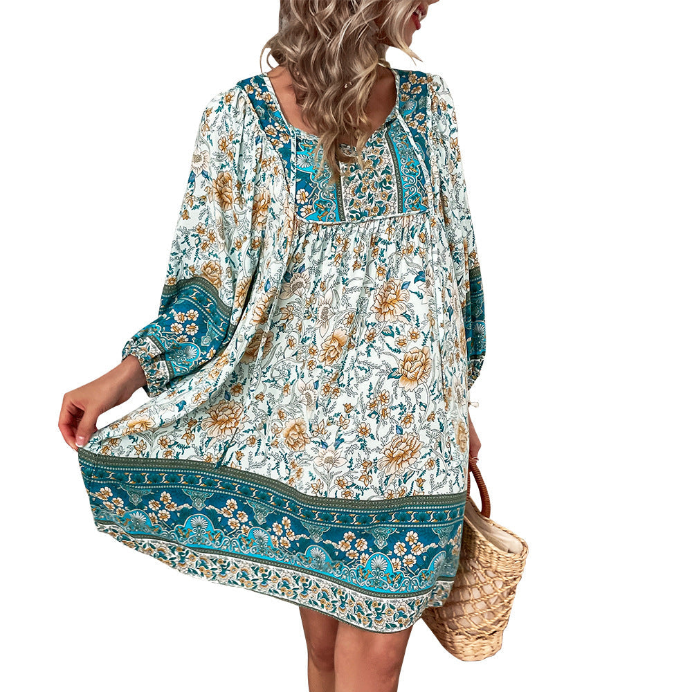 Sommerkleid von Andrea Serena im Boho-Stil mit Blumenmuster