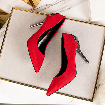 Elegante Wildleder-High Heels von Andrea Serena