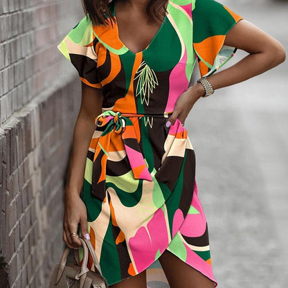 Sommerkleid von Andrea Serena mit lebendigem Print