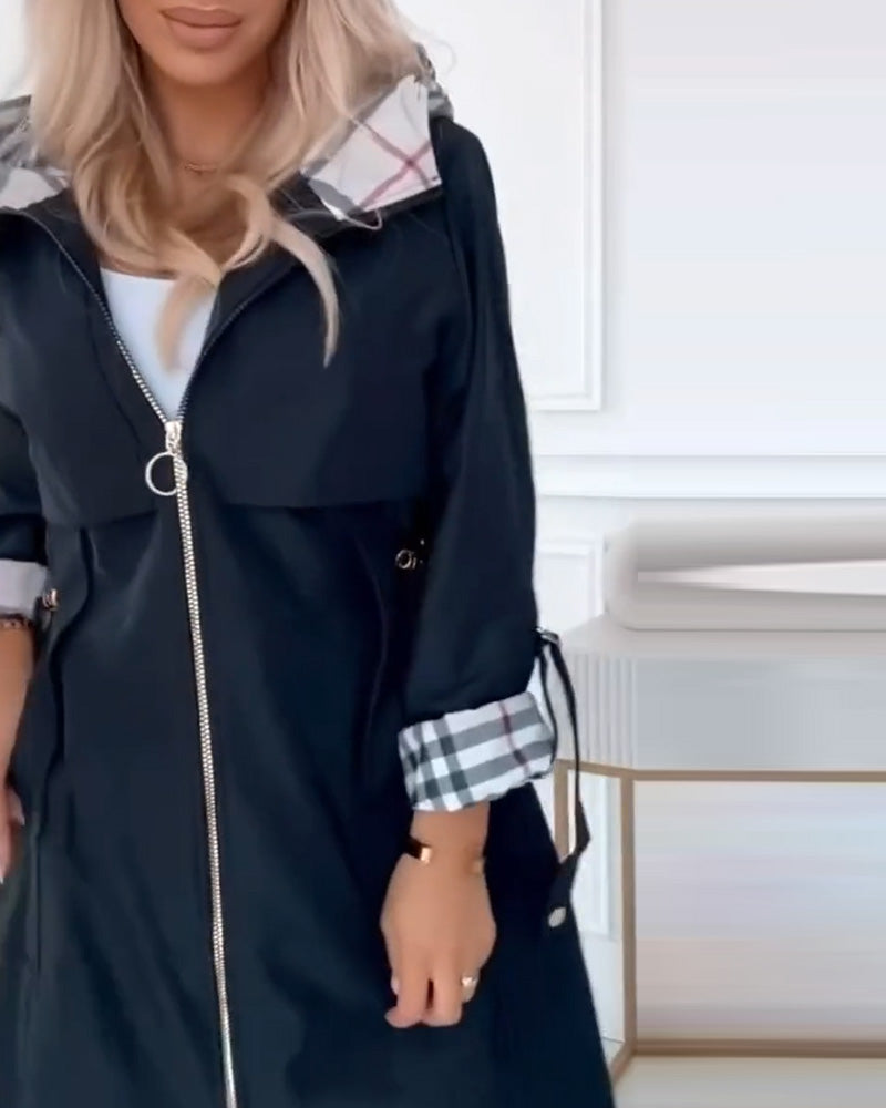 Andrea's™ | Jacke Trenchcoat Mit Kapuzen Merkmal