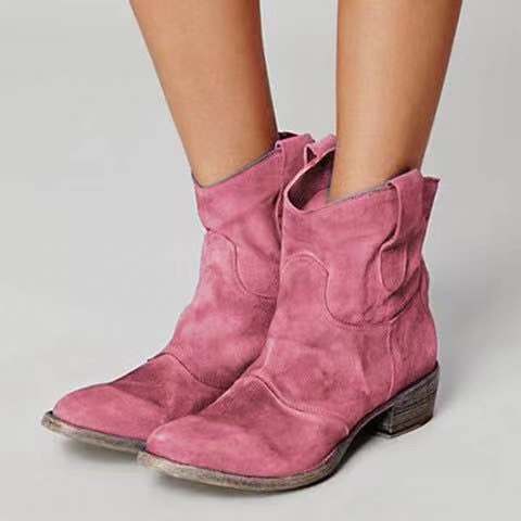 Andrea's™ | Damen-Martinstiefel mit niedrigem, eckigem Absatz