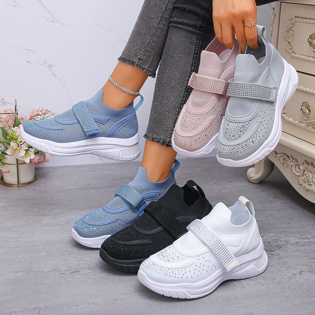 Trendy Andrea Serena Wedge Sneakers for Women