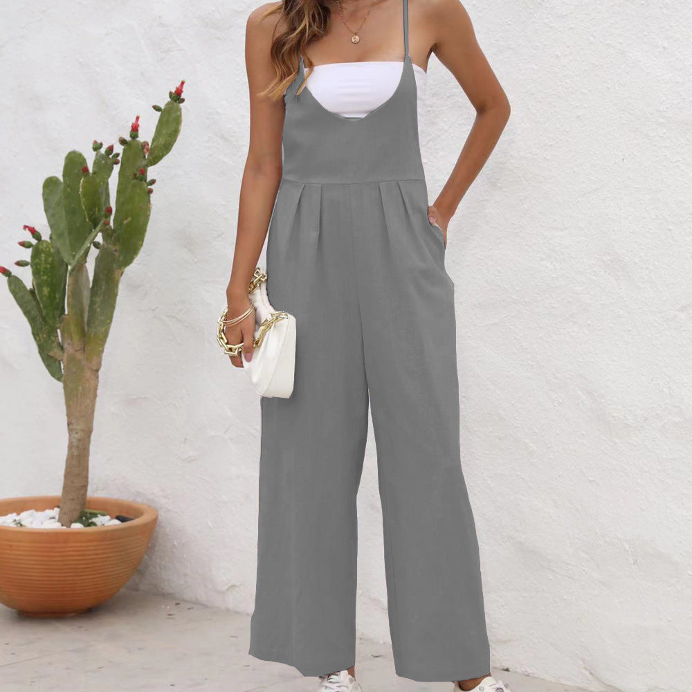 Schicker Jumpsuit aus Leinenmischung von Andrea Serena