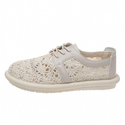 Atmungsaktive gehäkelte Andrea Serena Freizeitschuhe