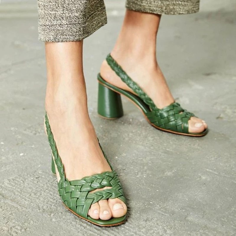 Andrea's™ | Damen-High Heels in Uni-Farbe