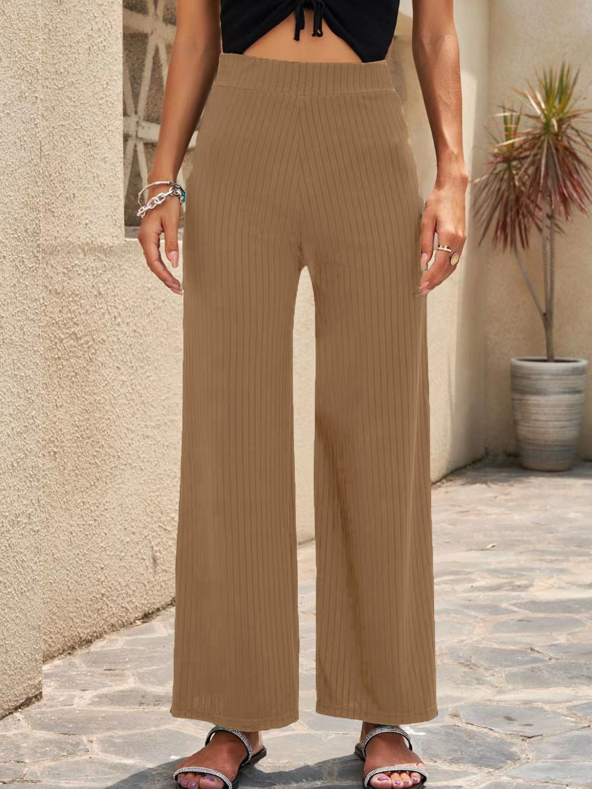 Stretch-Hose mit weitem Bein von Andrea Serena