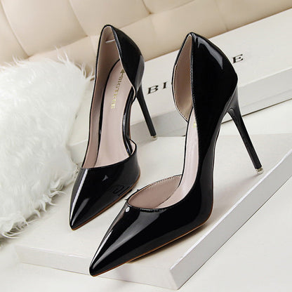 Elegante Andrea Serena Lackleder-Stiletto-High Heels