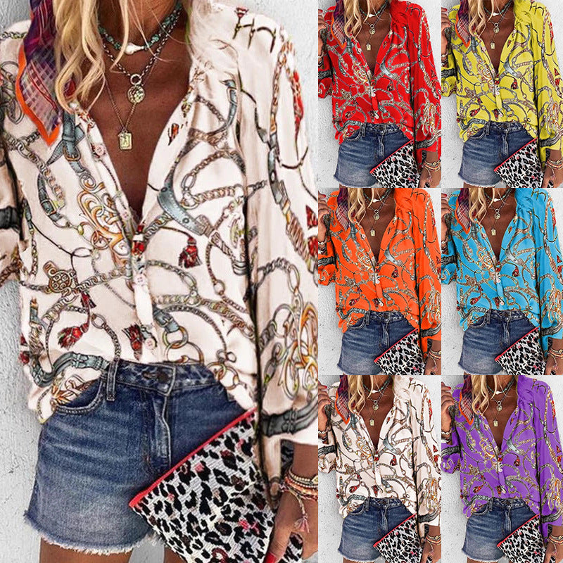 Vibrant Printed Andrea Serena Street Style Shirt