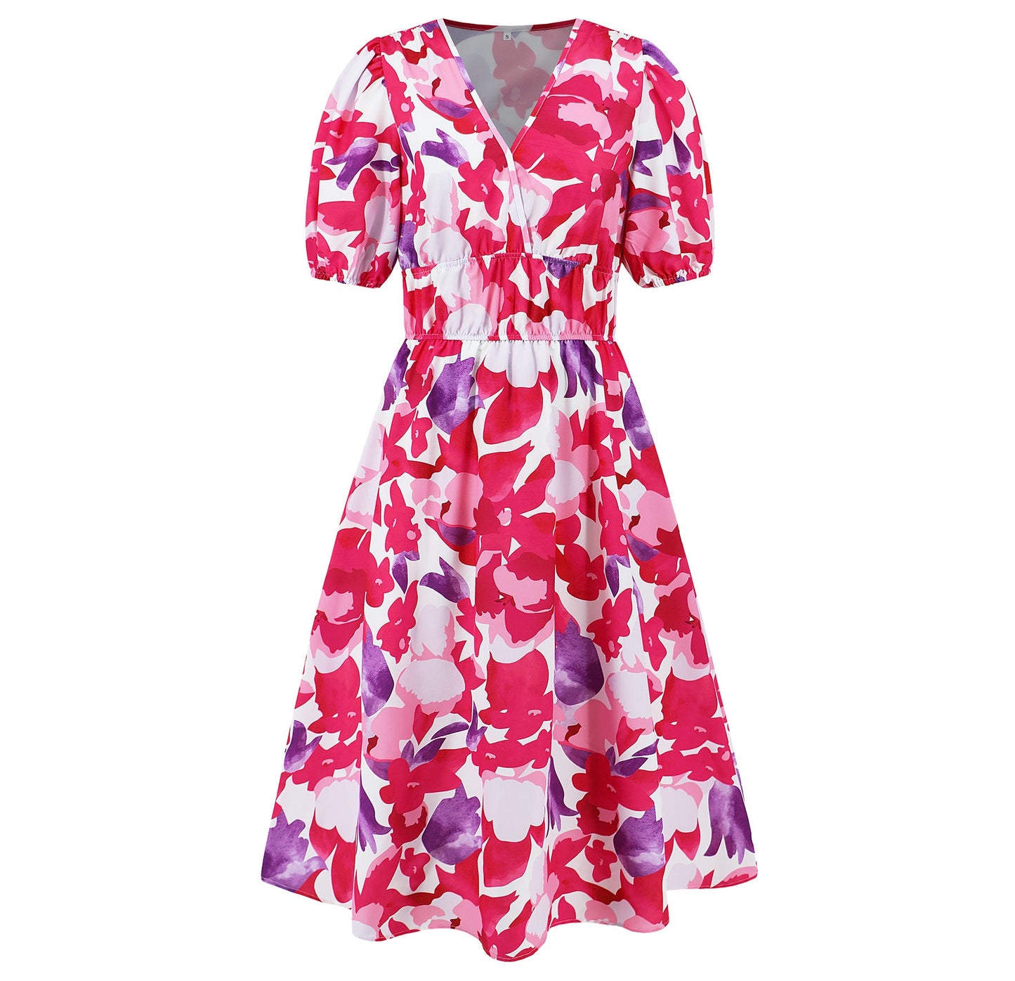 Bohemian Floral V-Ausschnitt Kleid von Andrea Serena