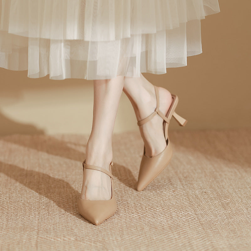 Elegante Andrea Serena Sandalen mit spitzer Zehenpartie und hohem Absatz