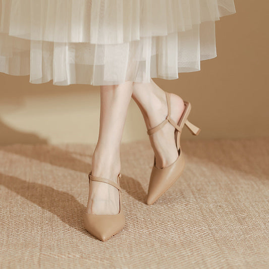 Elegante Andrea Serena Sandalen mit spitzer Zehenpartie und hohem Absatz