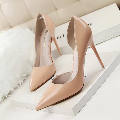 Elegante Andrea Serena Lackleder-Stiletto-High Heels