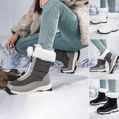 Andrea's™ | rutschfeste warme Schneestiefel mit Reißverschluss für Damen
