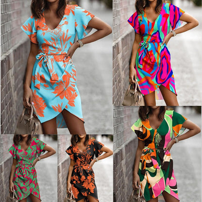 Vibrant Print Andrea Serena Summer Commuter Dress