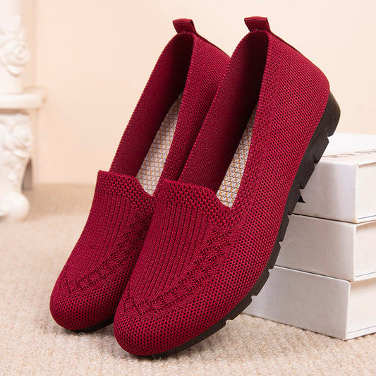 Breathable Andrea Serena Net Cloth Slip-On Shoes