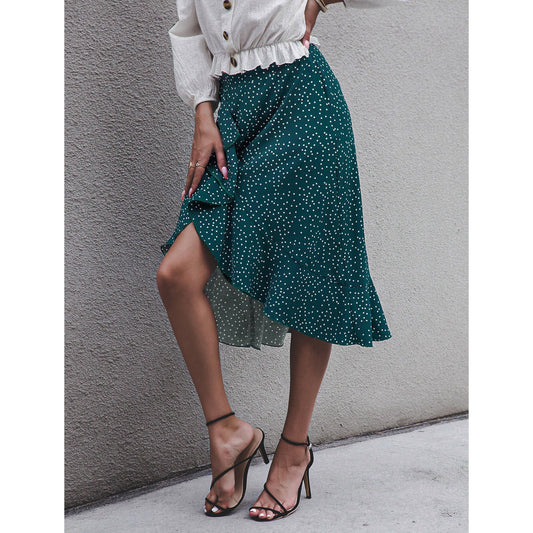 Eleganter Rüschenrock mit Polka-Dots von Andrea Serena