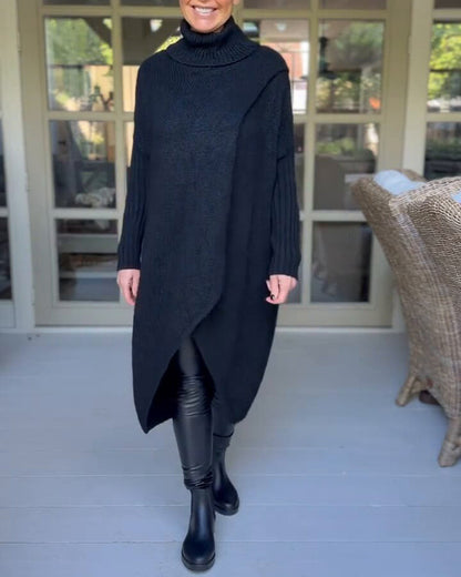 Andrea's™ | Pullover mit hohem Hals und lang