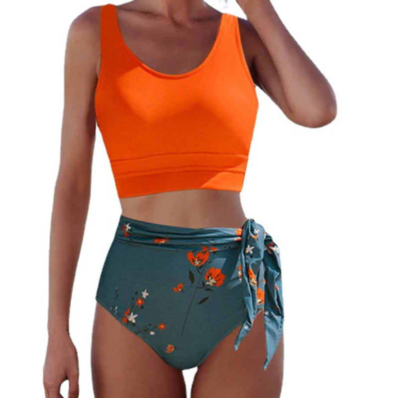 Andrea Serena Bikini-Badeanzug mit Blumenmuster