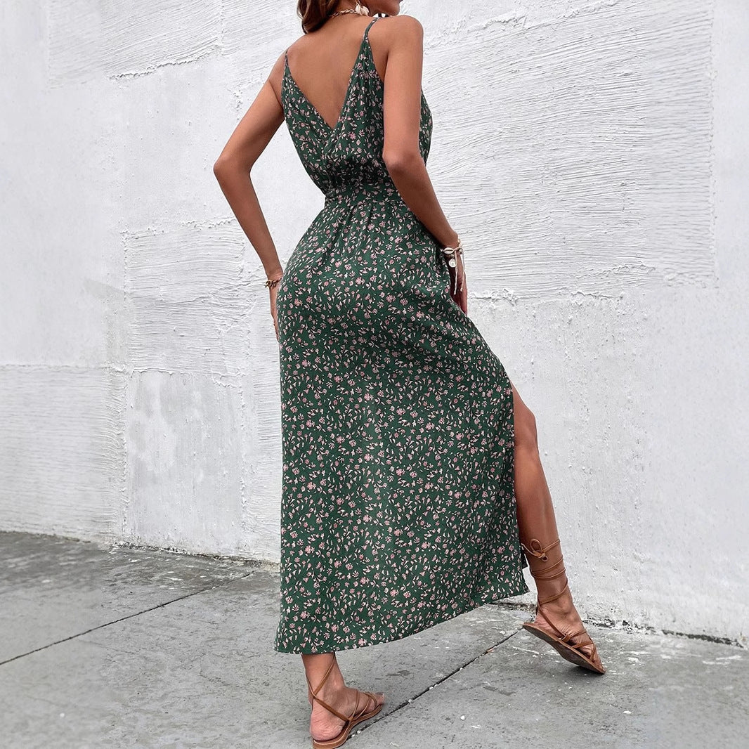 Sommerkleid mit Blumenmuster von Andrea Serena im Boho-Stil