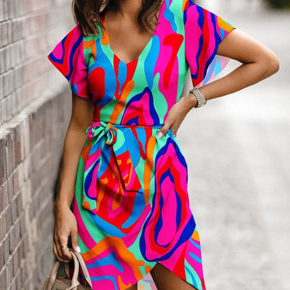 Sommerkleid von Andrea Serena mit lebendigem Print