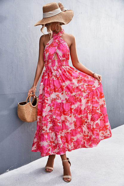 Elegantes rückenfreies Neckholderkleid von Andrea Serena
